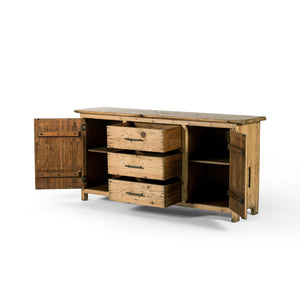 Cordella Sideboard in Weathered Pine (69' x 17.75' x 33.5')