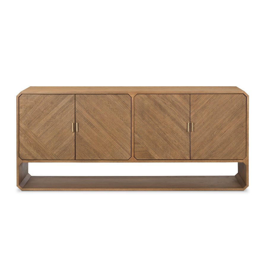 Bolton Sideboard in Natural Ash Veneer & Natural Ash (68.5' x 19' x 30')