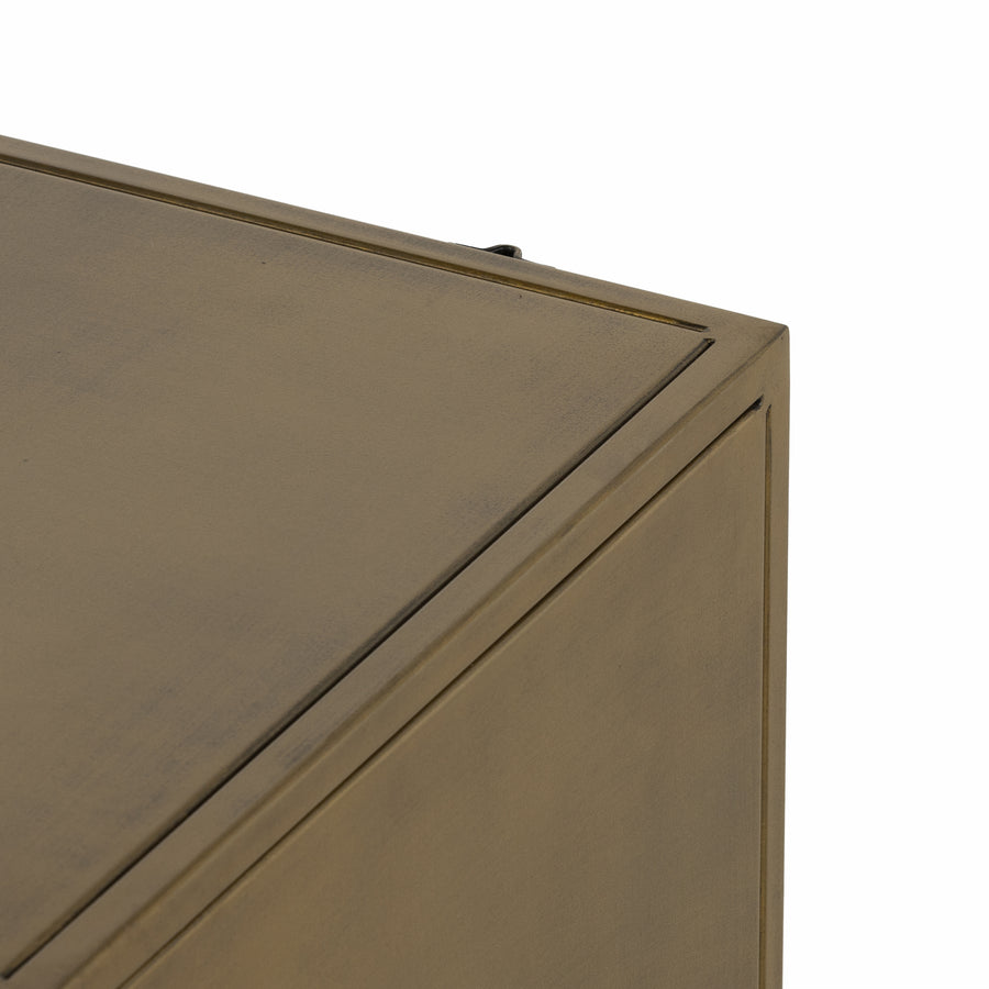 Element Sideboard in Sunburst Etched Aged Brass Pc & Gunmetal (72' x 16' x 29.75')