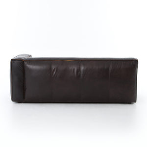 Carnegie Right Arm Sectional in Rider Black & Antique Oak (80' x 40.25' x 28.75')