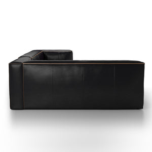 Carnegie Right Arm Sectional in Rider Black (115' x 79' x 28')