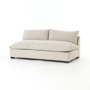 Atelier Armless Sectional in Ashby Oatmeal & Espresso (74' x 40' x 31.5')