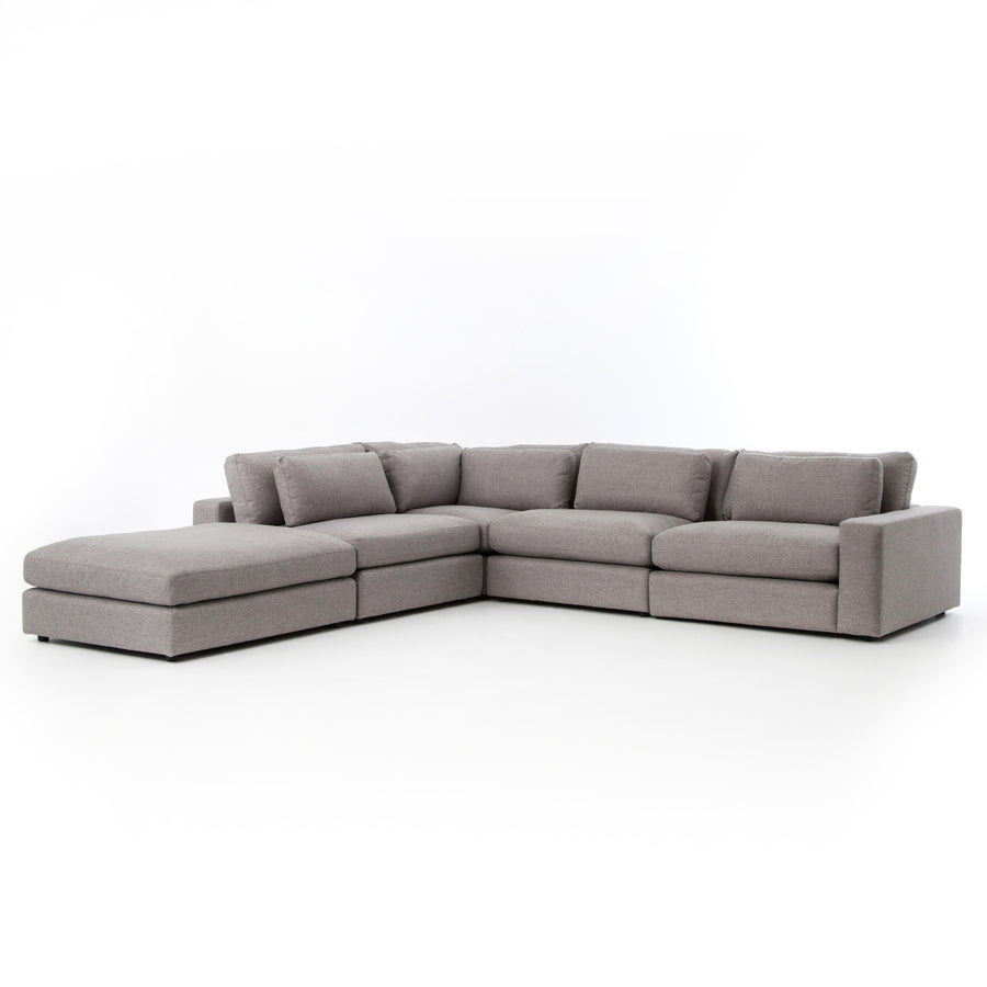 Atelier 4-Piece Sectional in Chess Pewter (131' x 131' x 33')