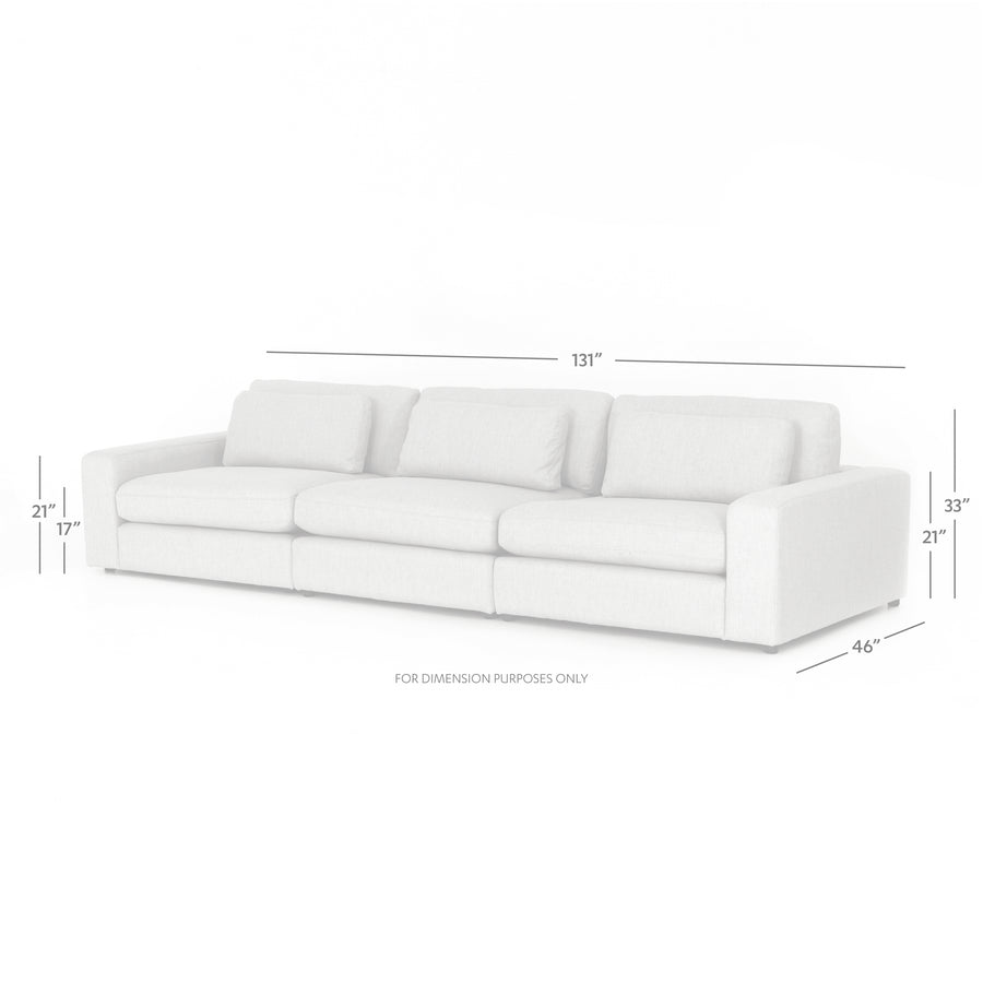 Atelier 3-Piece Sectional in Essence Natural (131' x 46' x 33')