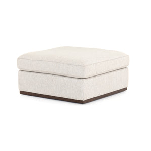 Centrale Ottoman in Aldred Silver & Aged Sienna (35.5' x 35.5' x 32.5')