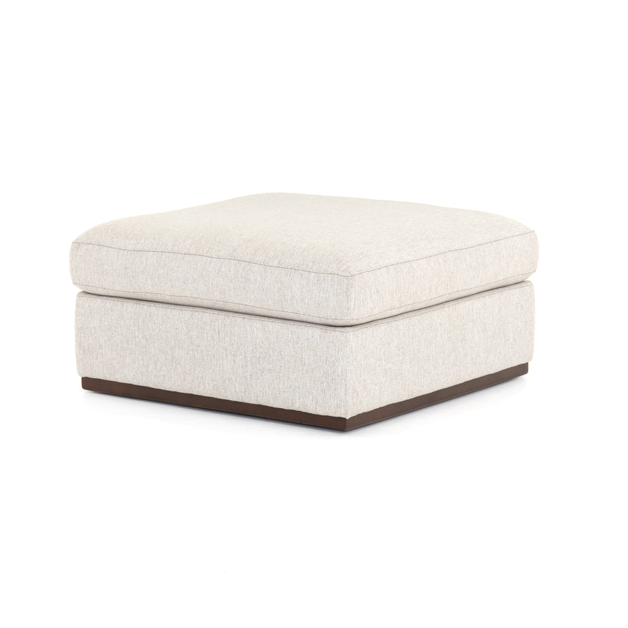 Centrale Ottoman in Aldred Silver & Aged Sienna (35.5' x 35.5' x 32.5')