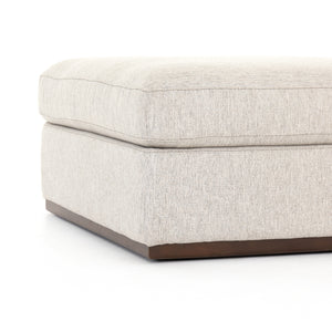 Centrale Ottoman in Aldred Silver & Aged Sienna (35.5' x 35.5' x 32.5')