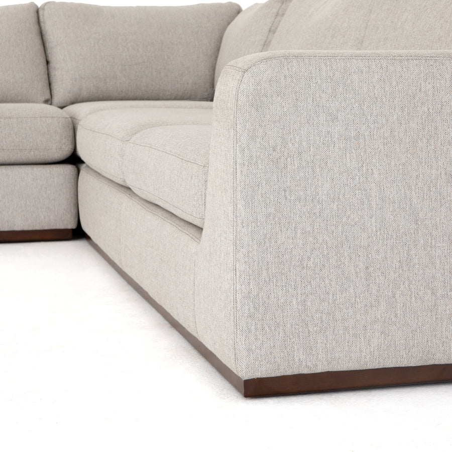 Centrale 3-Piece Sectional in Aldred Silver & Aged Sienna (120' x 39' x 32.5')