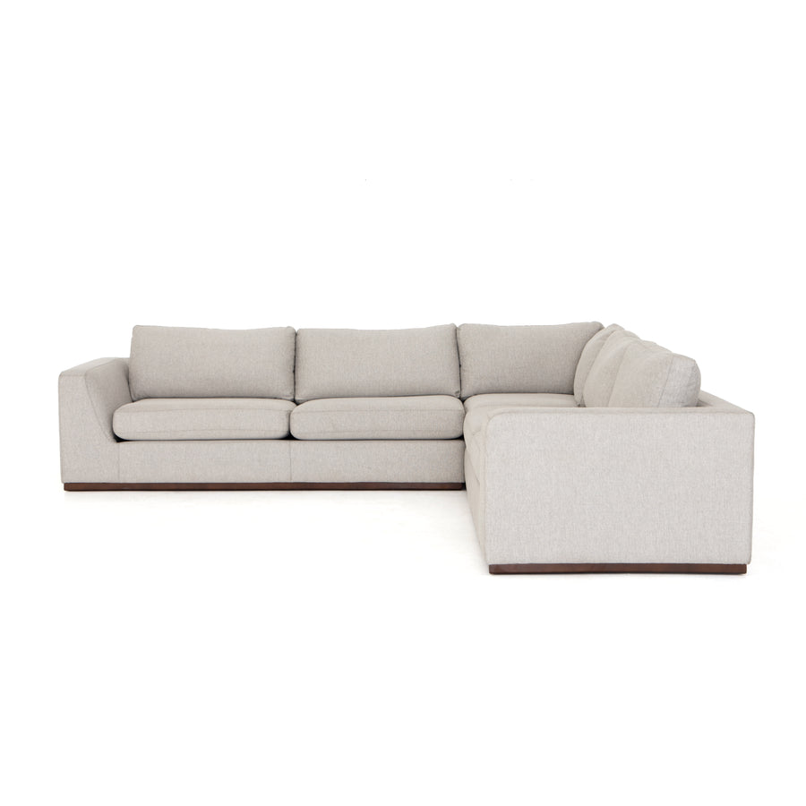 Centrale 3-Piece Sectional in Aldred Silver & Aged Sienna (120' x 39' x 32.5')