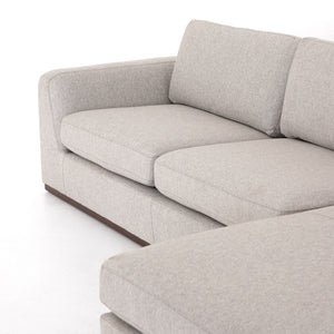 Centrale 2-Piece Sectional in Aldred Silver & Aged Sienna (129' x 68' x 32.5')