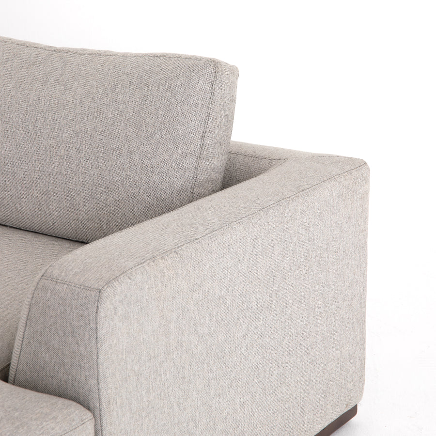 Centrale 2-Piece Sectional in Aldred Silver & Aged Sienna (129' x 68' x 32.5')