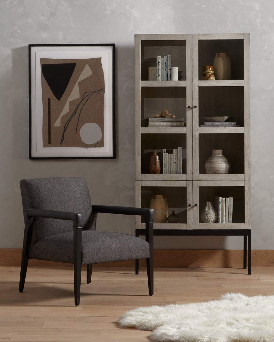 Haiden Cabinet in Gunmetal & Vintage White Oak (38' x 14' x 79.25')