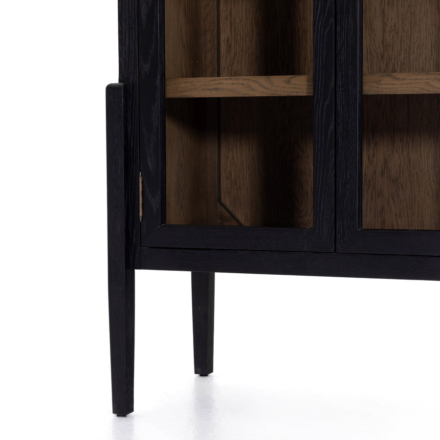 Irondale Cabinet in Antique Brass & Drifted Black (38' x 19' x 84')