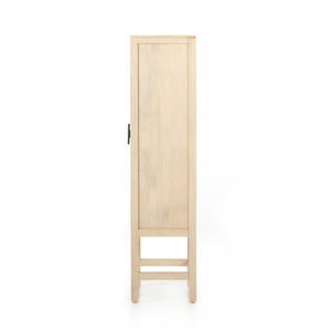 Leighton Narrow Cabinet in Natural Cane & Natural Mango (30' x 17' x 69')