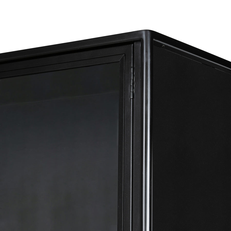 Bolton Soto Cabinet in Black & Tempered Glass (40' x 18' x 78')