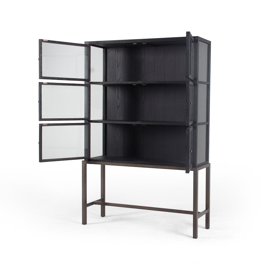 Irondale Cabinet in Drifted Black & Waxed Black (pc) (45.75' x 16' x 69')