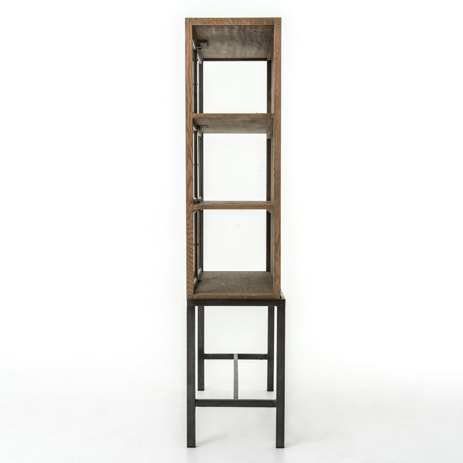 Irondale Cabinet in Waxed Black & Clear Glass (45.75' x 16' x 69')