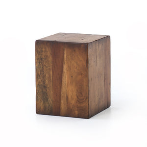 Harmon Side Table in Reclaimed Fruitwood (14' x 14' x 18')