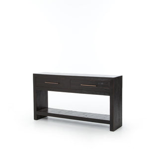 Hadley Console Table in Burnished Black (59.75' x 13.75' x 32.25')
