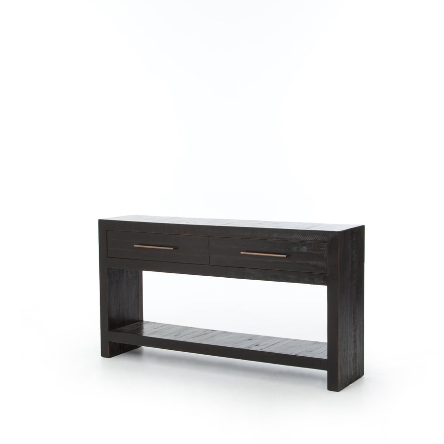 Hadley Console Table in Burnished Black (59.75' x 13.75' x 32.25')
