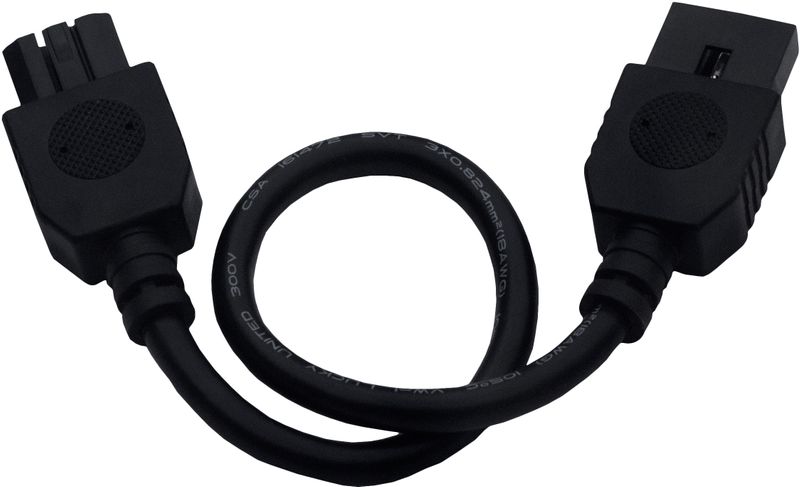 CounterMax MXInterLink4 9' Under Cabinet Accessory Connection Cord in Black