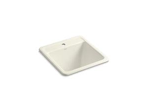 Park Falls 23.13' x 22.13' x 14.63' Enameled Cast Iron Dual-Mount Kitchen Sink in Biscuit