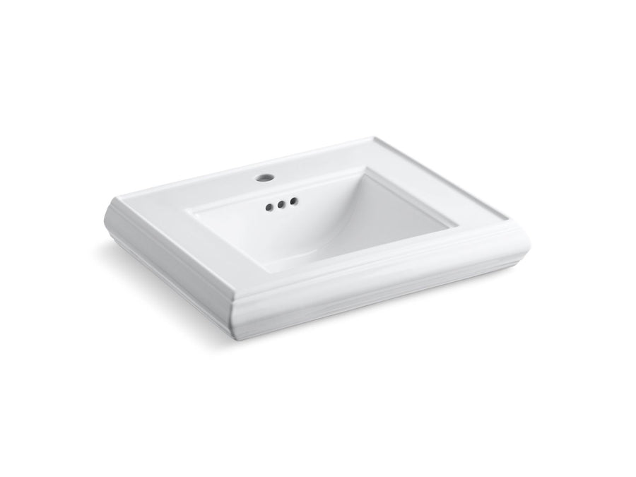 Memoirs 27' x 11' x 22.5' Fireclay Pedestal Console Top Bathroom Sink in White