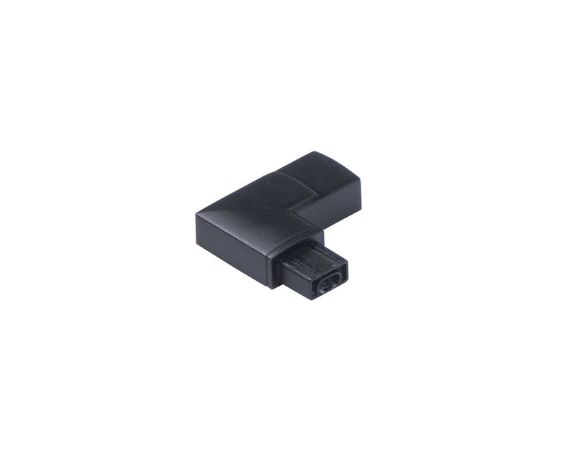 CounterMax MX-L-24-SS Under Cabinet Accessory 90 Degree Right Connector in Black