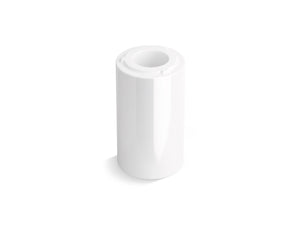 Veil 17.25' x 17.13' x 26.56' Fireclay Pedestal Leg Bathroom Sink in White