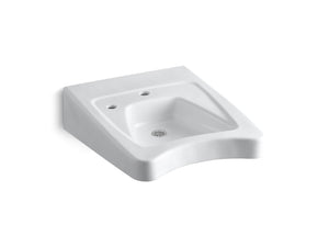 Morningside 29.25' x 22.13' x 8.75' Vitreous China Wheelchair Wall Mount Bathroom Sink in White