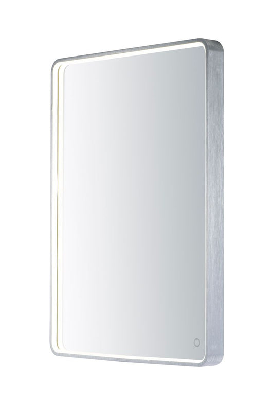 23.75" x 31.5" LED Mirror in Brushed Aluminum