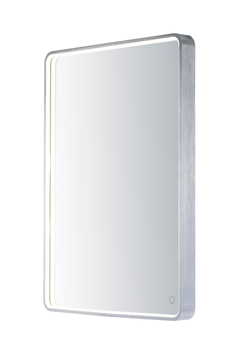 23.75' x 31.5' LED Mirror in Brushed Aluminum