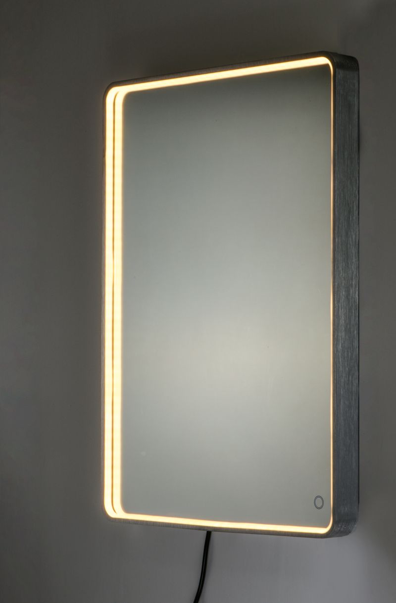 Mirror 23.75' x 31.5' Single Light LED Mirror in Brushed Aluminum