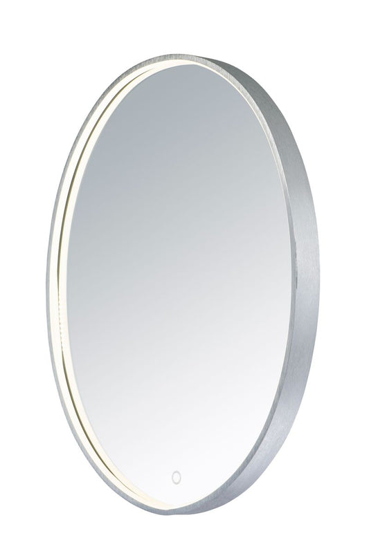 23.75" x 29.5" LED Mirror in Brushed Aluminum