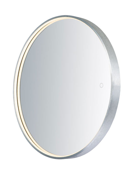 27.5" x 27.5" LED Mirror in Brushed Aluminum