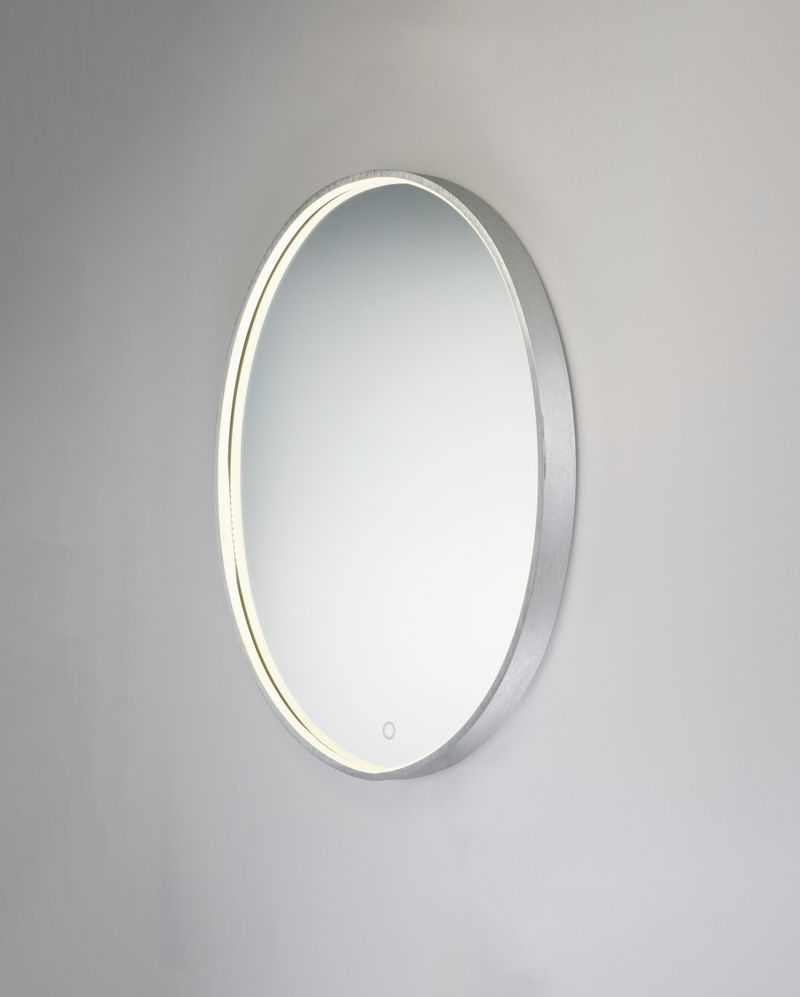 Mirror 27.5' x 27.5' Single Light LED Mirror in Brushed Aluminum