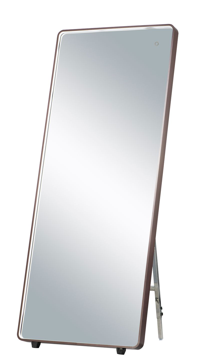 27.5' x 67' LED Mirror in Anodized Bronze