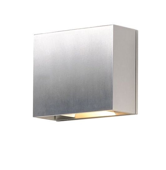 Alumilux Sconce 6" 2 Light Wall Sconce in Satin Aluminum