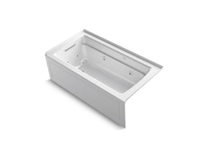 Archer 62.94' Acrylic Alcove Bathtub in White