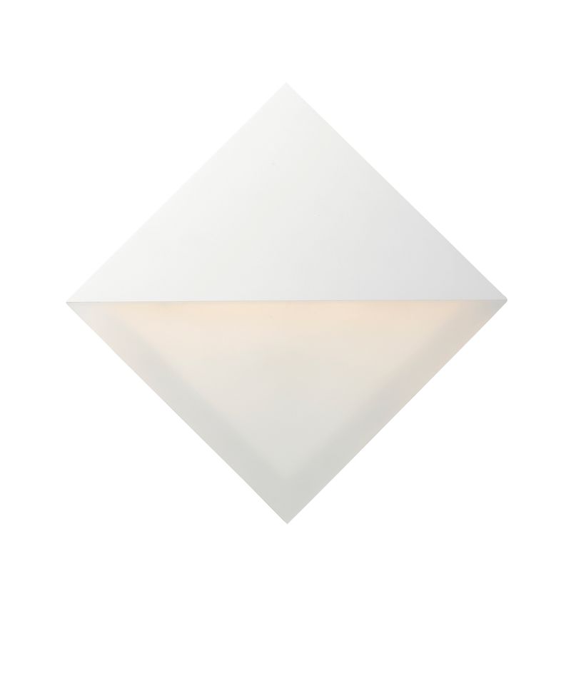 Alumilux Sconce 8' x 8' Single Light Wall Sconce in White