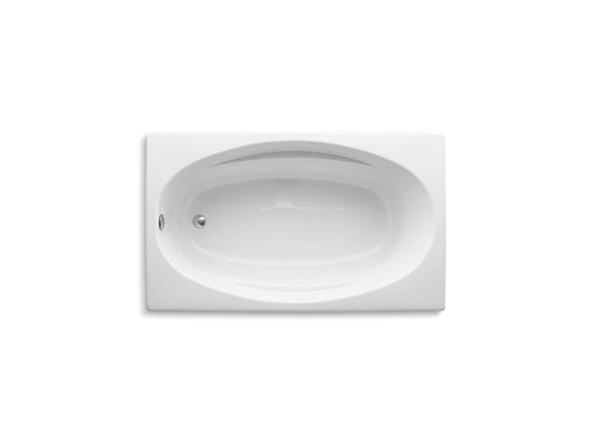 62.63" Acrylic Drop-In Bathtub in White