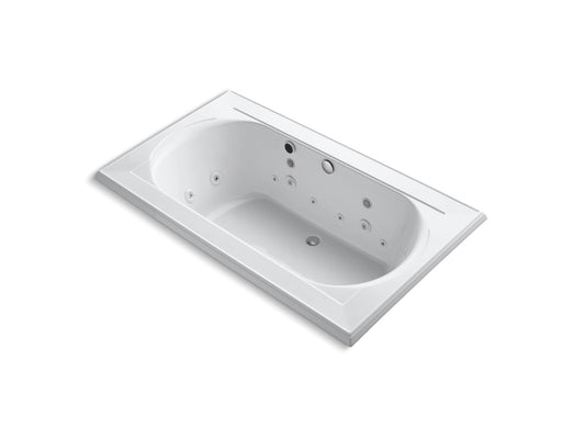 Memoirs 74.38" Acrylic Drop-In Bathtub in White with Jets