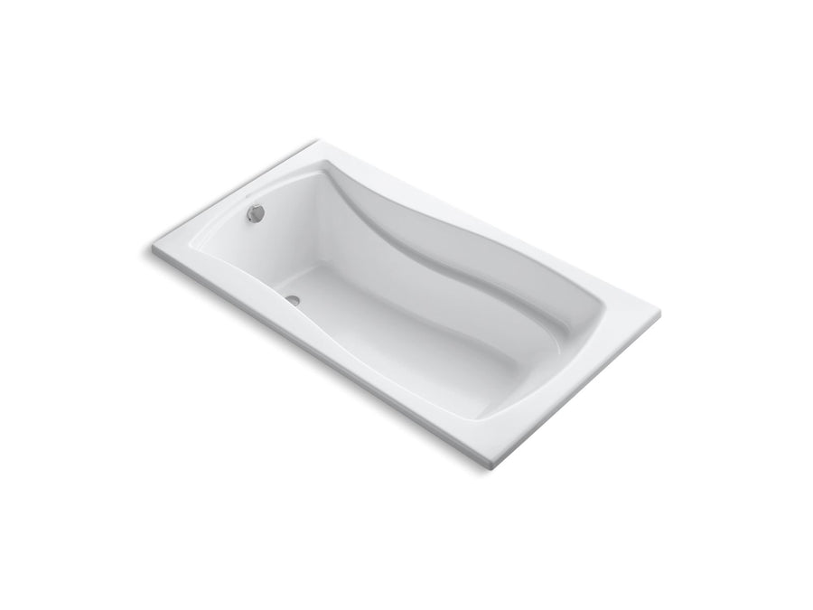 Mariposa 68.88' Acrylic Drop-In Bathtub in White