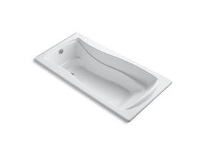 Mariposa 73.92' Acrylic Drop-In Bathtub in White