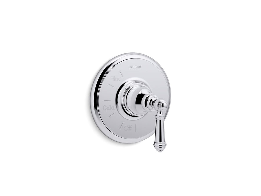 Artifacts Valve Trim in Polished Chrome with Lever Handle
