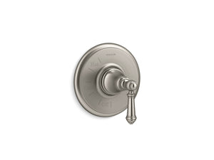 Artifacts Valve Trim in Vibrant Brushed Nickel with Lever Handle