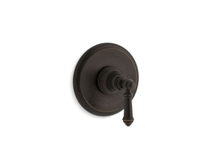 Artifacts Thermostatic Valve Trim in Oil-Rubbed Bronze with Lever Handle