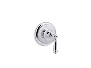 Artifacts Transfer Valve Trim in Polished Chrome with Lever Handle