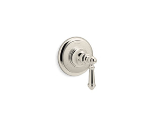 Artifacts Transfer Valve Trim in Vibrant Polished Nickel with Lever Handle