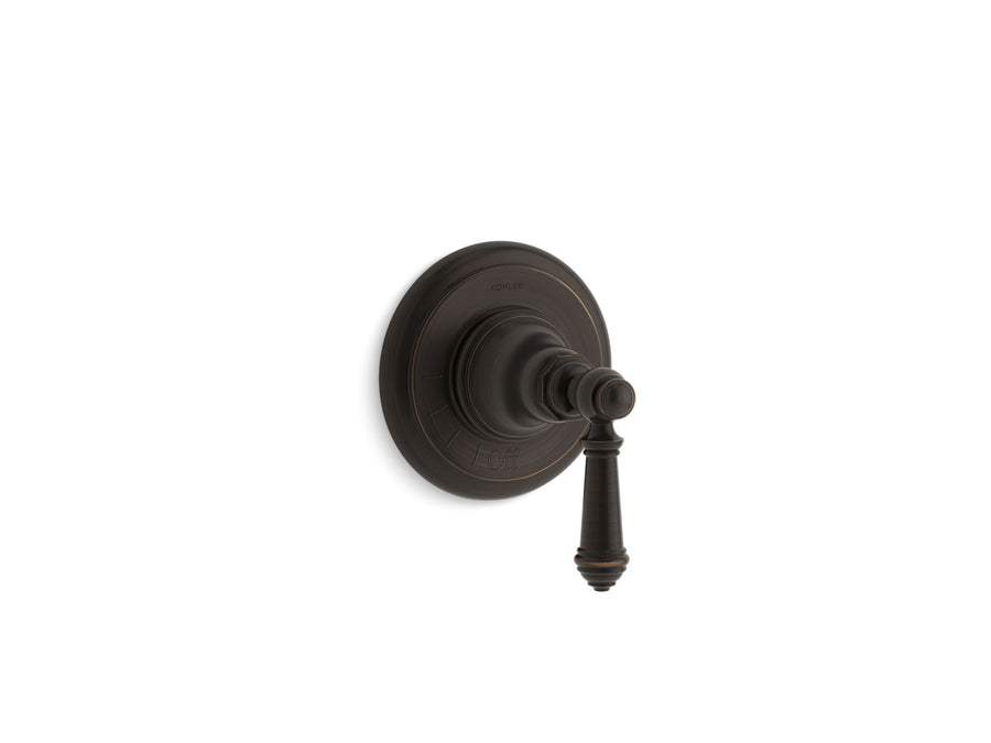 Artifacts Volume Control Valve Trim in Oil-Rubbed Bronze with Lever Handle